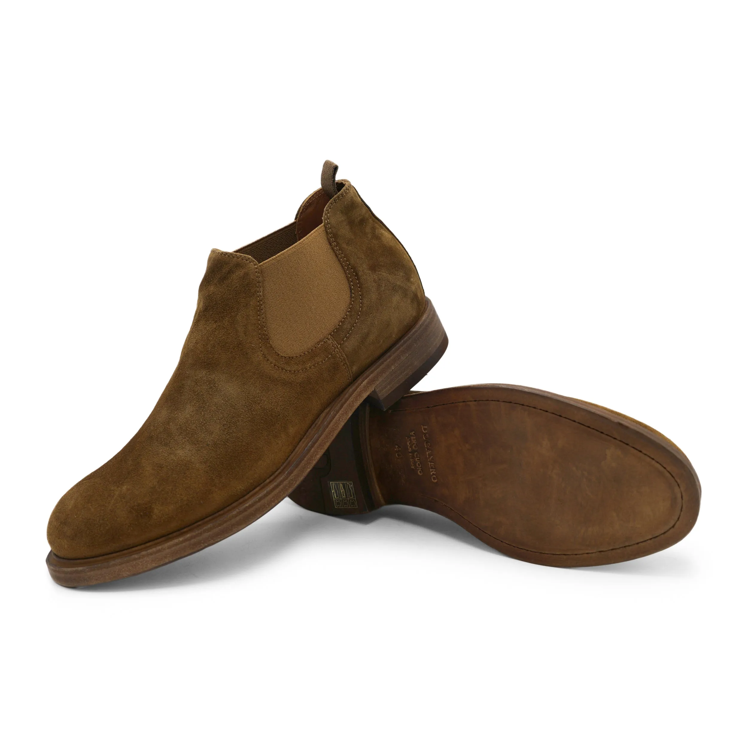 Chic And Practical 2810 - Tan Suede Chelsea Boot