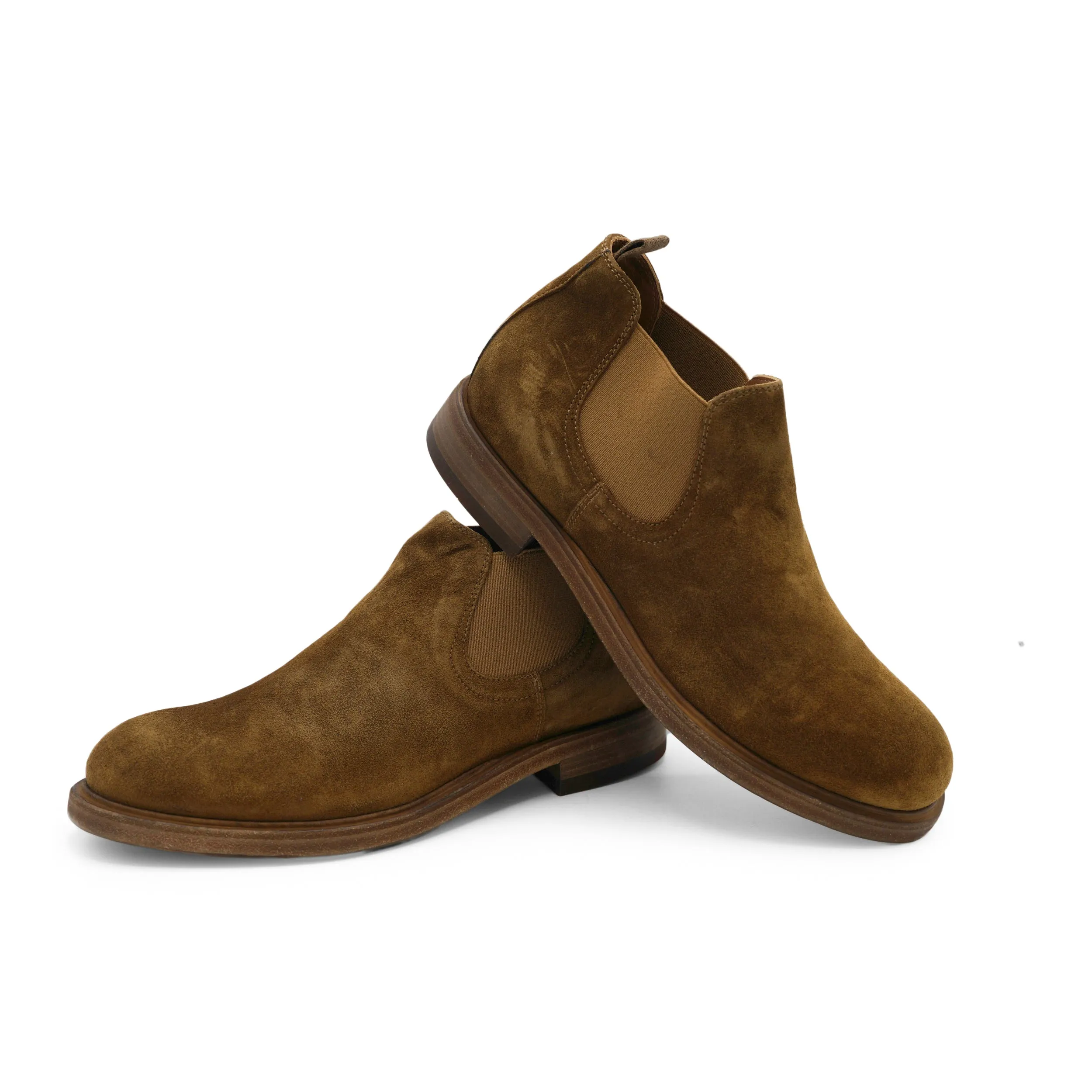 Travel Essentials 2810 - Tan Suede Chelsea Boot