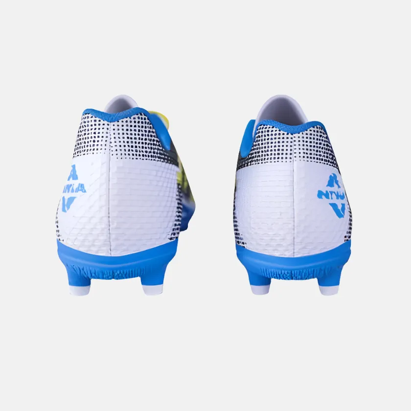 Nivia Dagger Men's Football Shoes -White/Blue Club Matches Champion Form