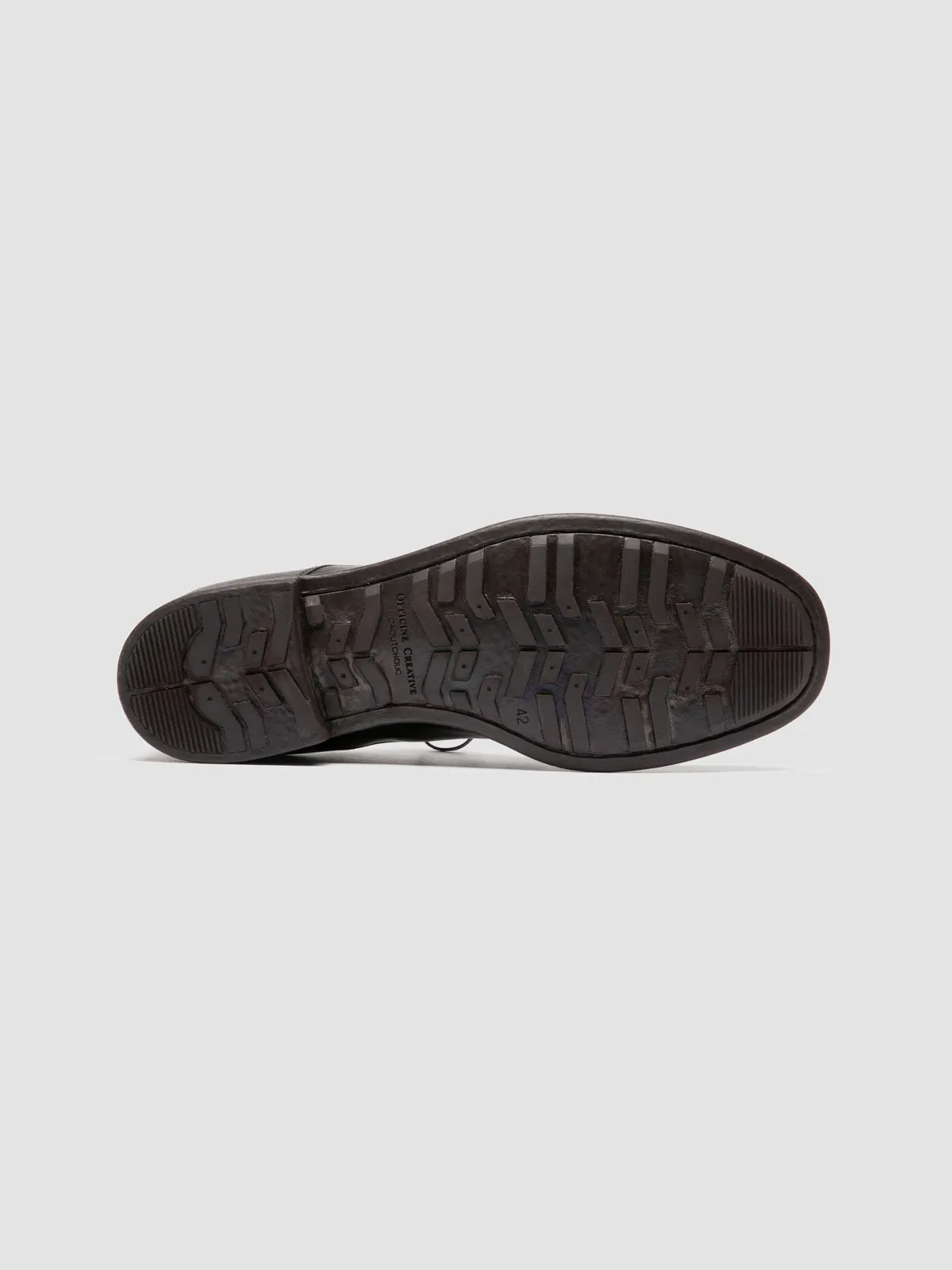 Understated Detail Smooth Tread CHRONICLE 001 - Brown Leather Derby Shoes