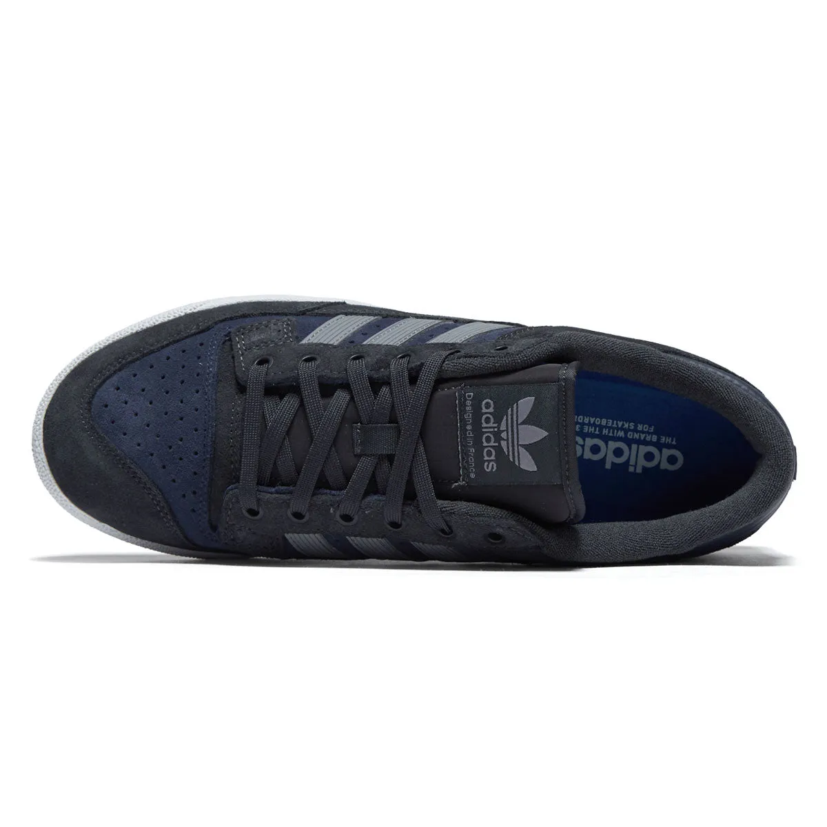 Flexible Midsole Adidas Centennial 85 Low Adv Shoes - Carbon/Grey Heather/Navy