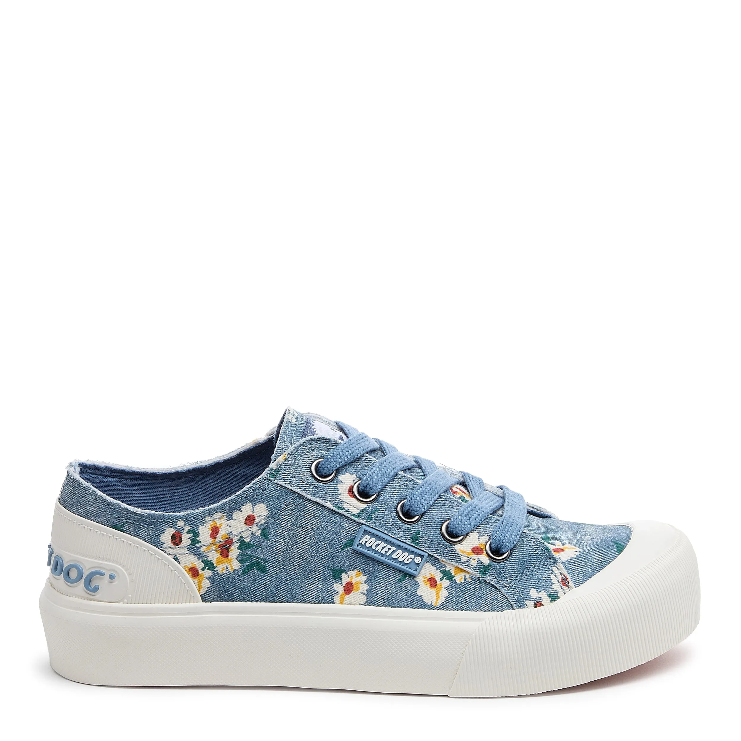 Quick Slip Parkour Run Jazzin Plus Blue Floral Sneaker