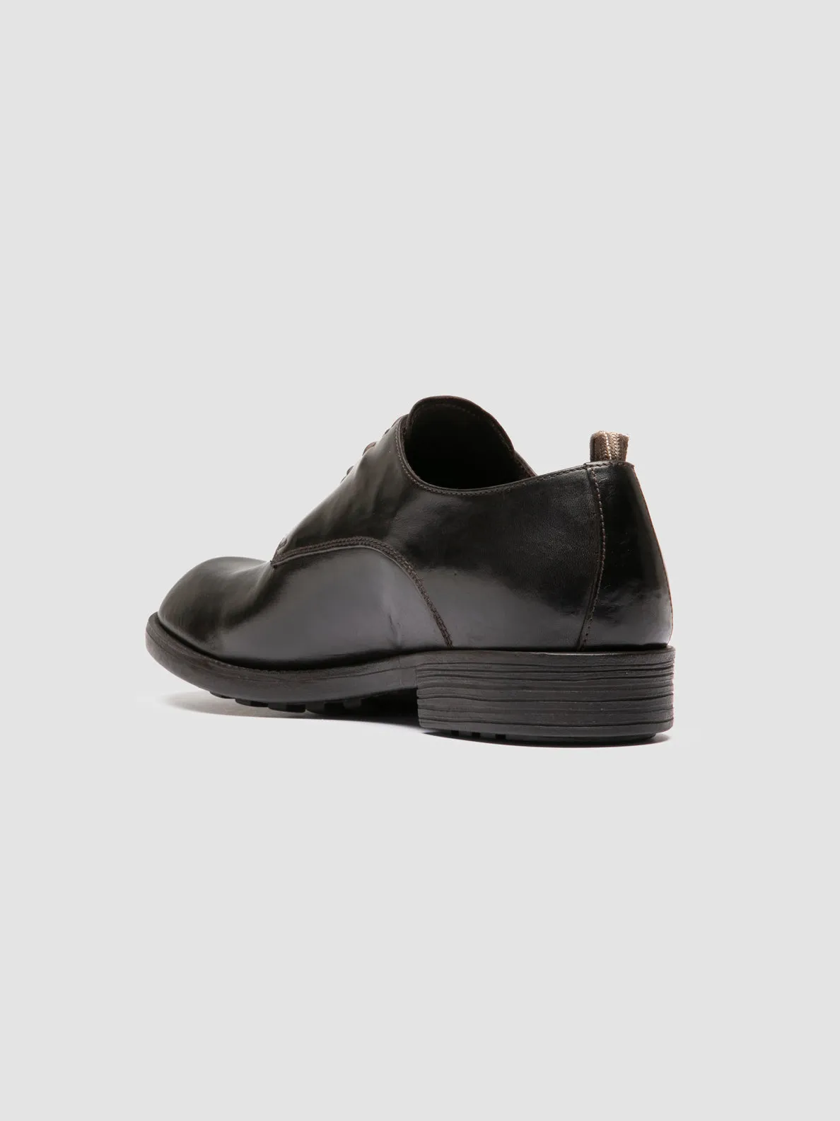Memory foam insole Classic Formal Edge DIARY 009 - Brown Leather Derby Shoes