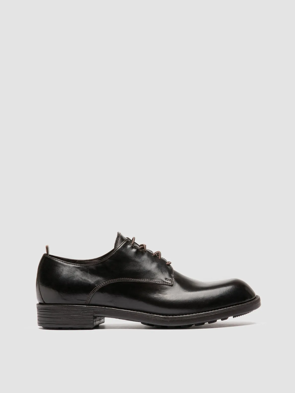 DIARY 009 - Brown Leather Derby Shoes Flexible Option