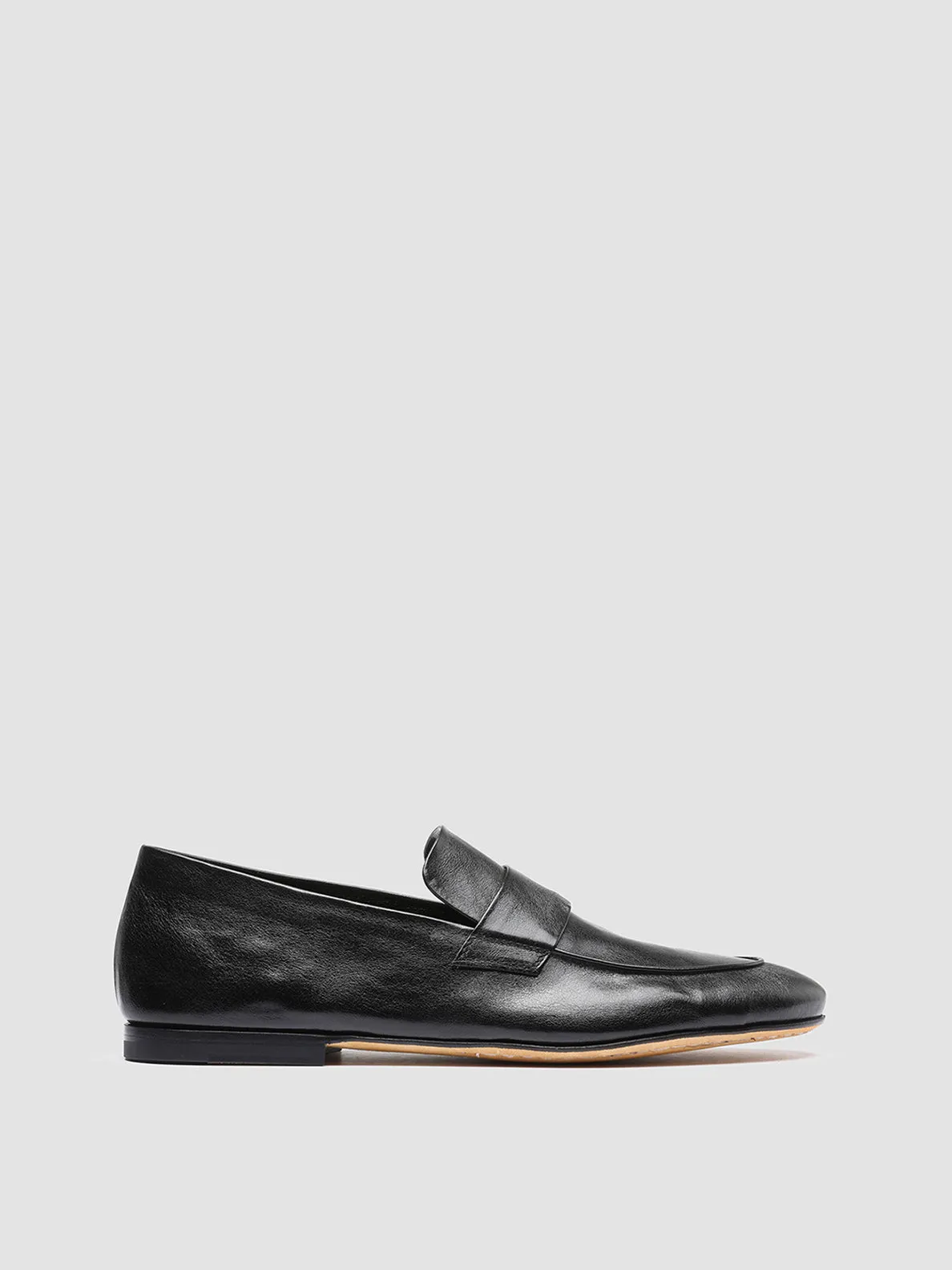 Cozy Fit AIRTO 001 - Black Leather Penny Loafers