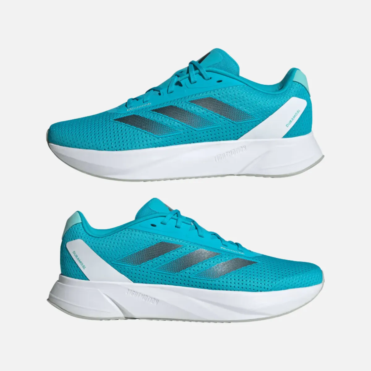 Adidas Duramo SL Men's Running Shoes -Lucid Cyan/Black Blue Met./Cloud White synthetic leather shoe feature running shoes for competitive male runners