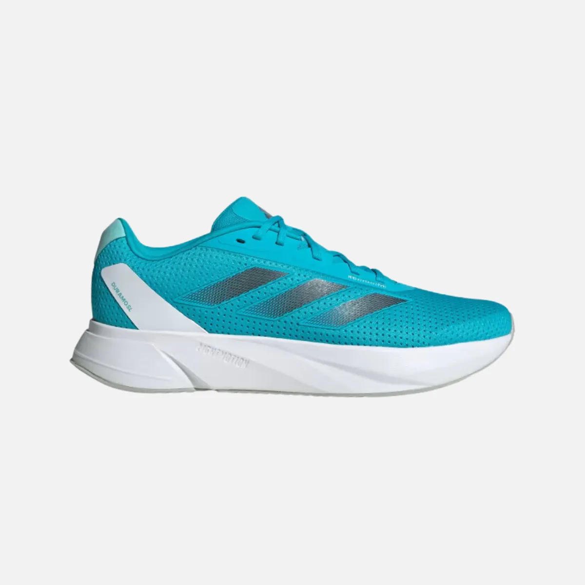 elastic materials Adidas Duramo SL Men's Running Shoes -Lucid Cyan/Black Blue Met./Cloud White