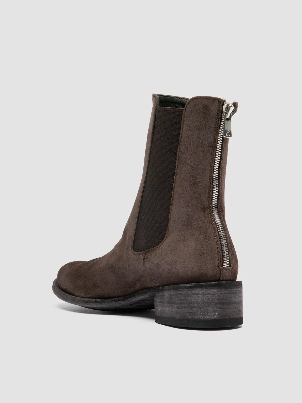 Trend Hot LISON 017 - Brown Suede Chelsea Boots