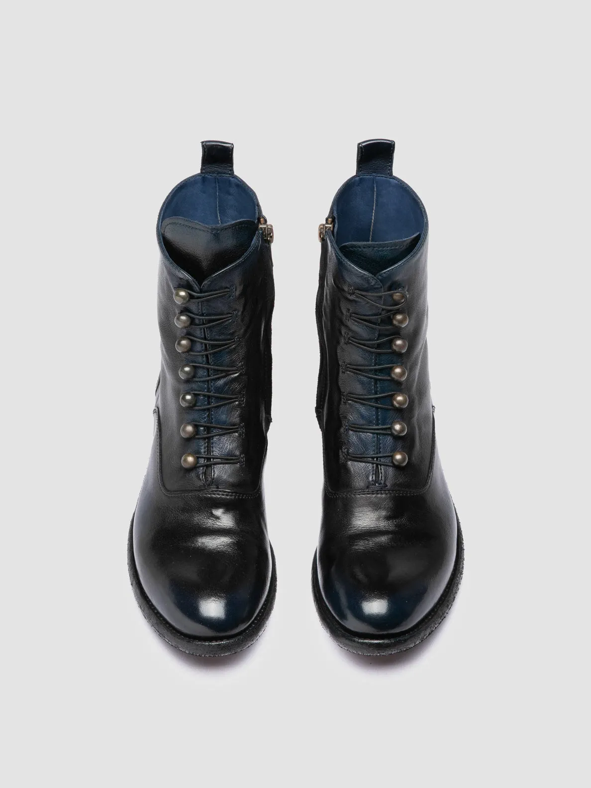 Dive Gear LISON 036 - Black Leather Zipped Boots