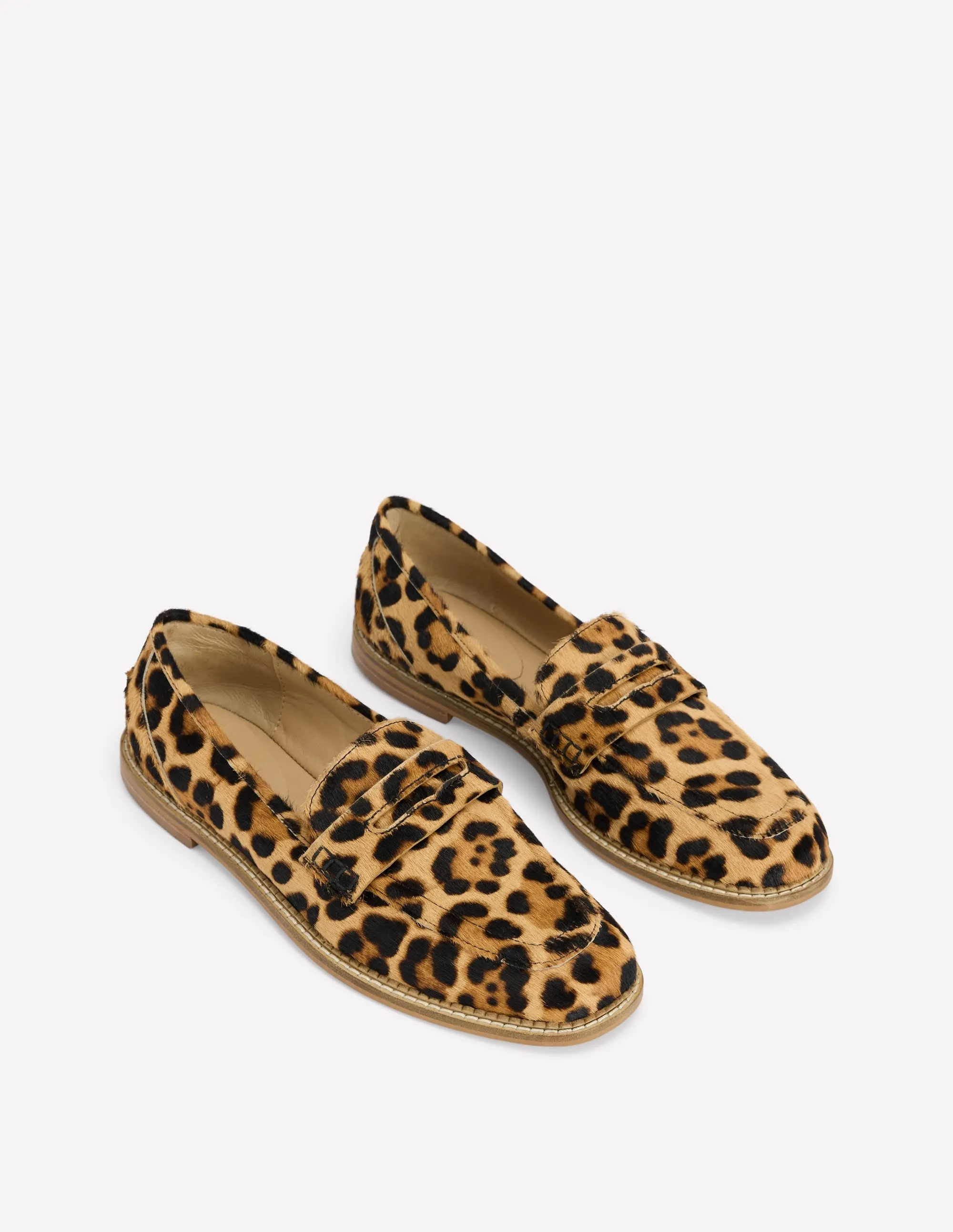 Relaxed Walk Urban Style Nya Penny Loafers-Classic Leopard