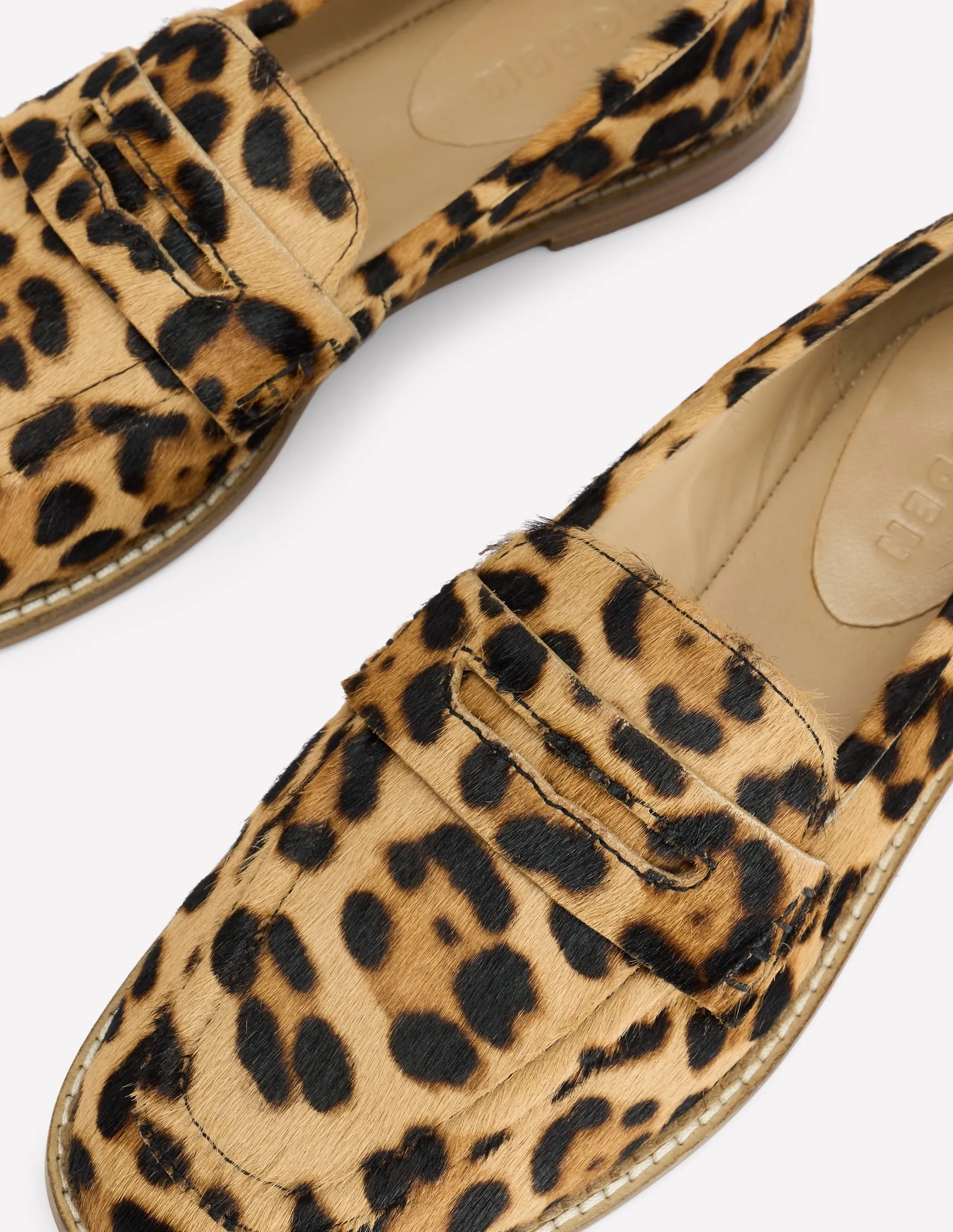 Comfortable Walking Clear Step Nya Penny Loafers-Classic Leopard