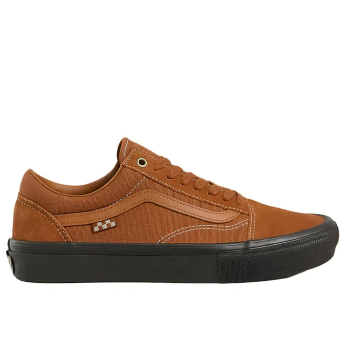 Grip Fit Ride Vans - Skate Old Skool Shoes Sienna/Chocolate