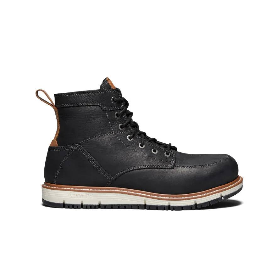 Flexible Boots Men's San Jose 6" Boot (Aluminum Toe)  |  Black/Caramel Cafe