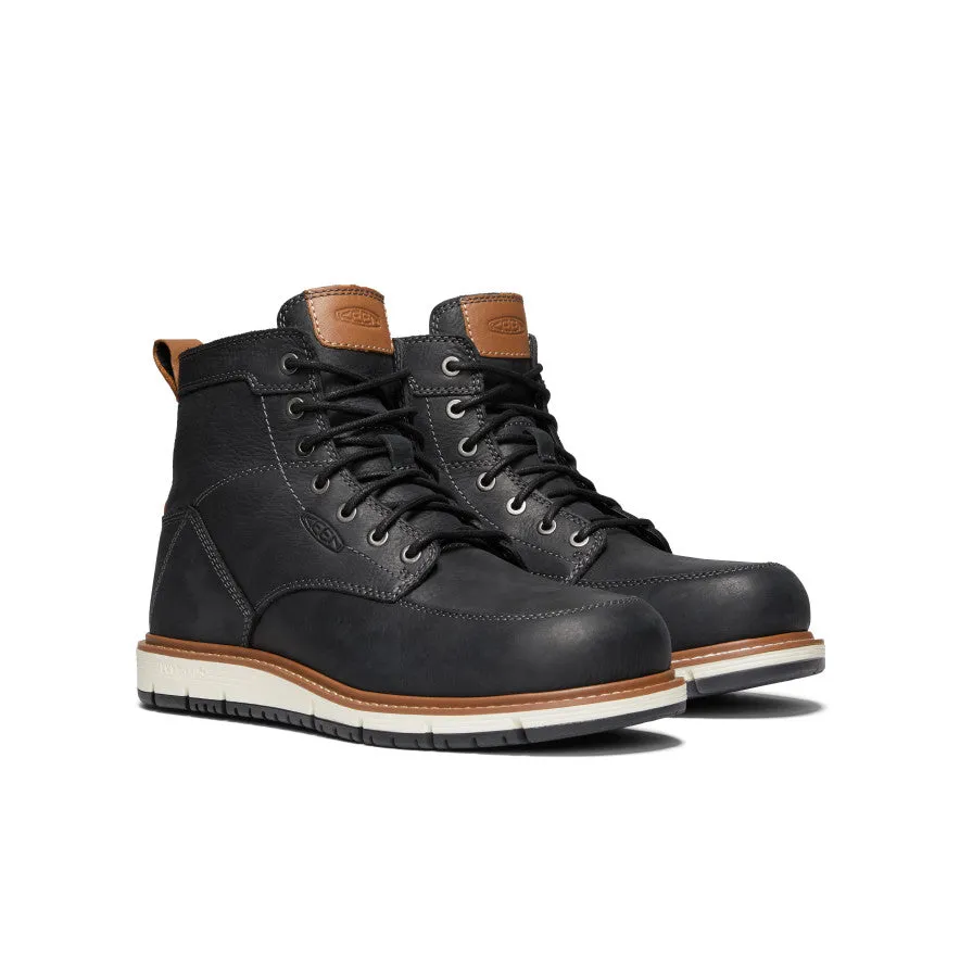 Men's San Jose 6" Boot (Aluminum Toe)  |  Black/Caramel Cafe Trail Explore Hardy Footwear