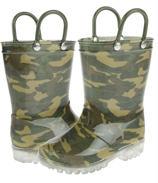 Quick Walk Protection Toddler Boys Camo Printed Rain Boot