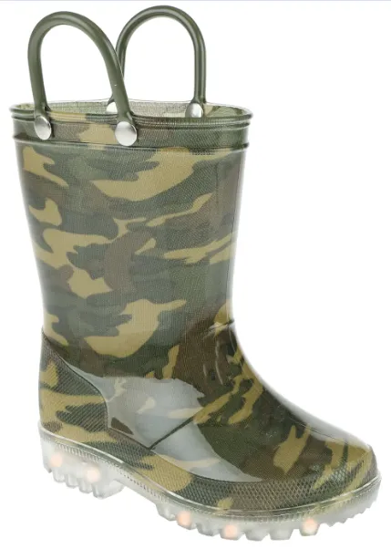 Quick Style Boots Cozy Step Toddler Boys Camo Printed Rain Boot