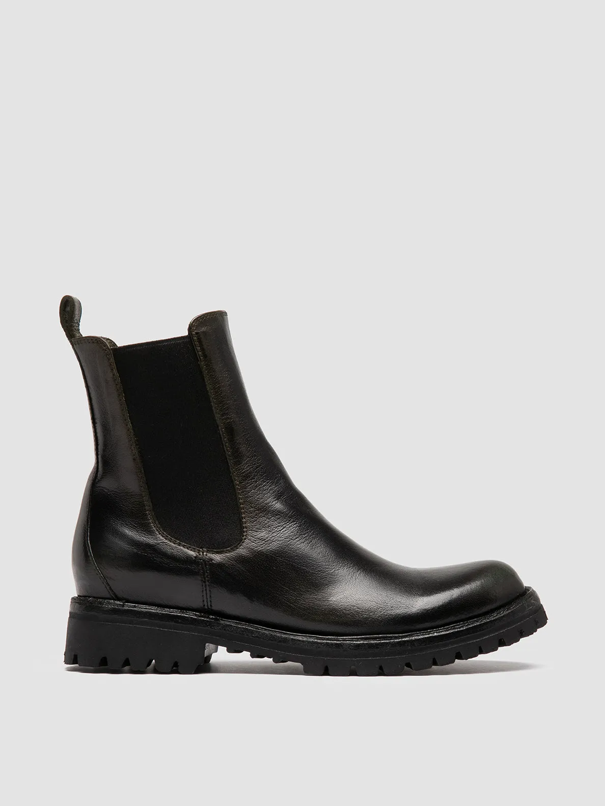 LORAINE 004 - Black Leather Chelsea Boots Date night