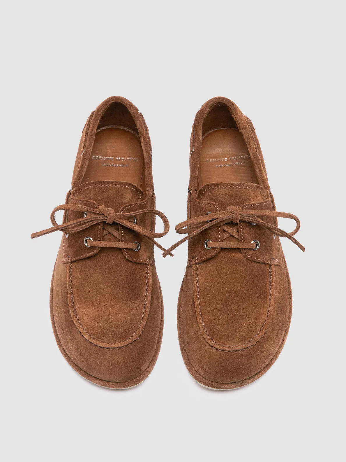 LOVE 101 - Brown Suede Boat Shoes Desert Run