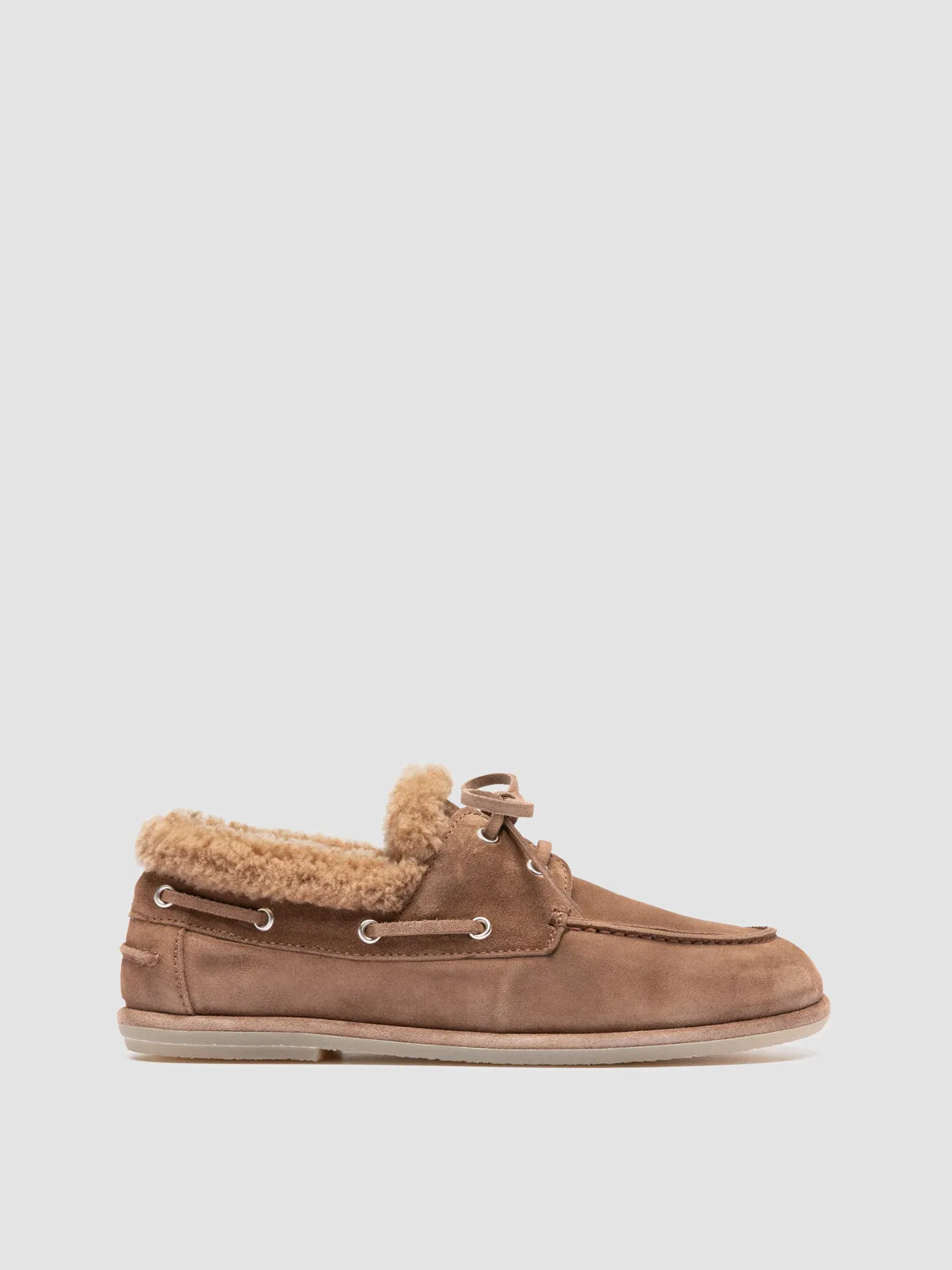 LOVE 103 - Brown Suede Boat Shoes Quick Dash