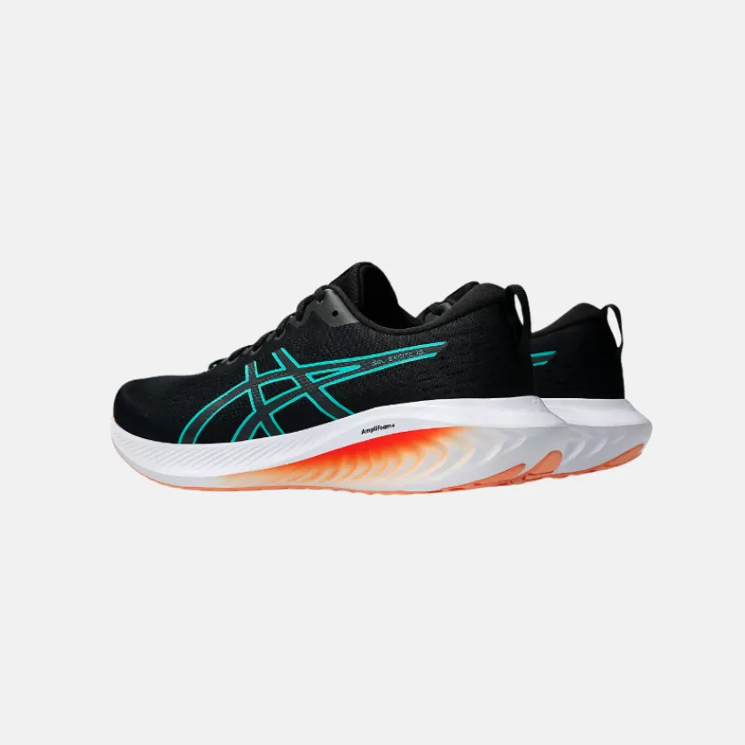 ASICS GEL-EXCITE? 10 Men's Running Shoes ?C Black/Wave Teal low - top style Fall - appropriate