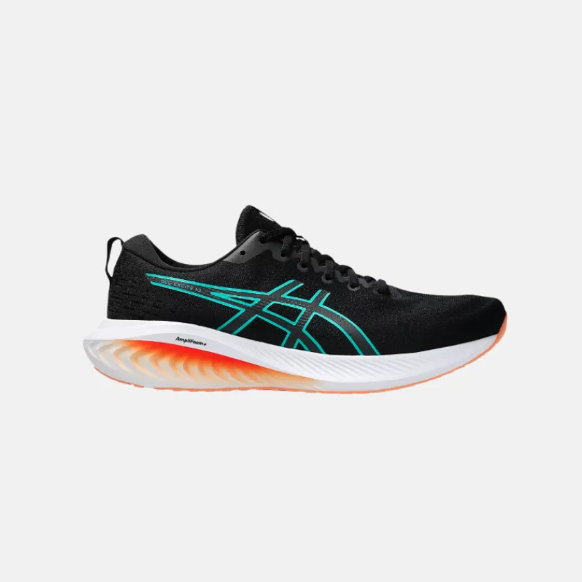 safari - themed running wear cold - weather - runner ASICS GEL-EXCITE? 10 Men's Running Shoes ?C Black/Wave Teal