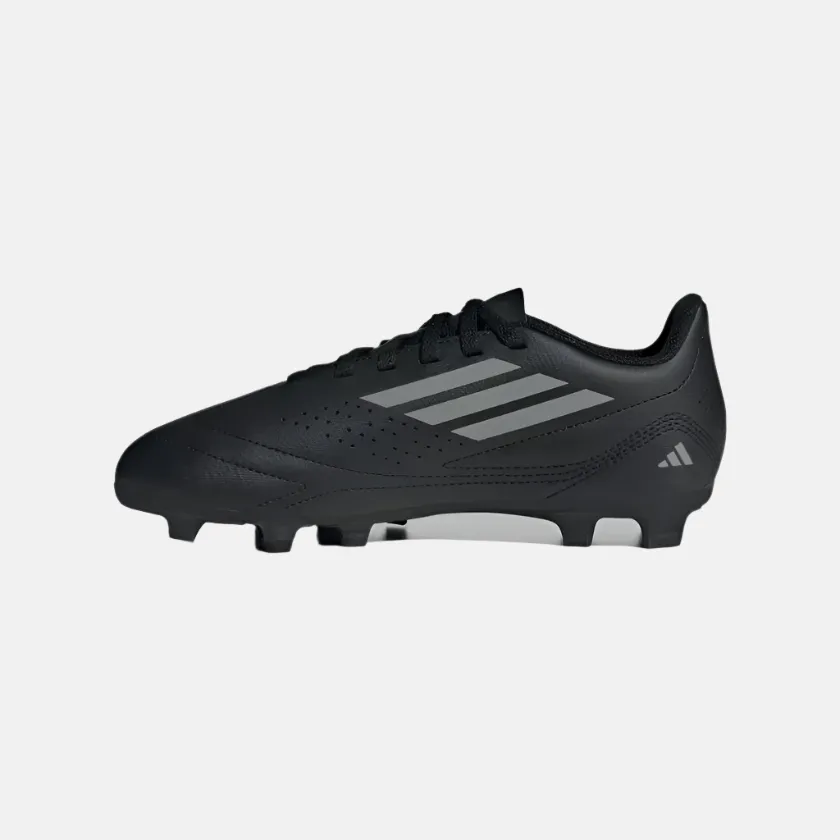 Training Mode Optimal Grip Adidas Deportivo III Flexible Kids Boys Football Ground Shoes -Core Black/Grey Three/Core Black