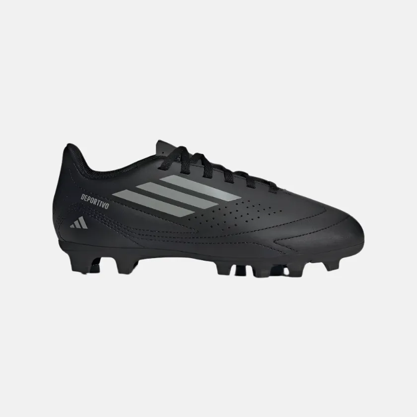 Adidas Deportivo III Flexible Kids Boys Football Ground Shoes -Core Black/Grey Three/Core Black Track Motion Seamless Feel