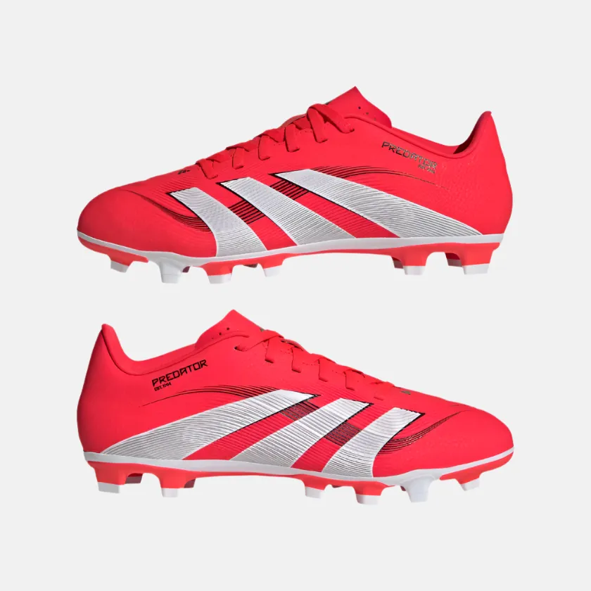 Daily Match Adidas Predator Club Firm Multi-Ground Men's Football Shoes -Lucid Red/Cloud White/Core Black