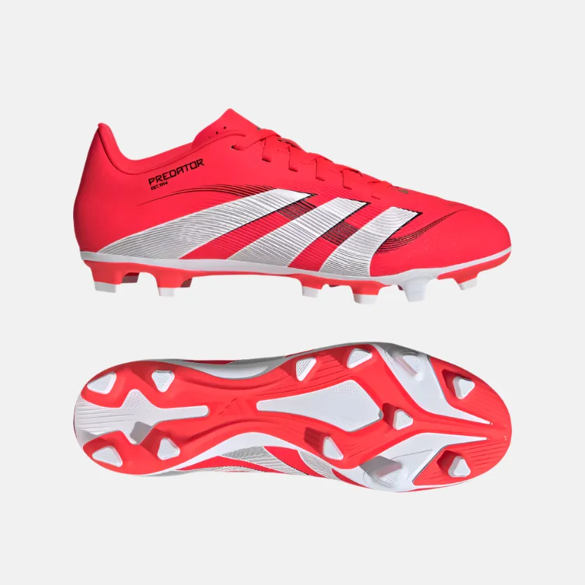 Clean Strike Adidas Predator Club Firm Multi-Ground Men's Football Shoes -Lucid Red/Cloud White/Core Black