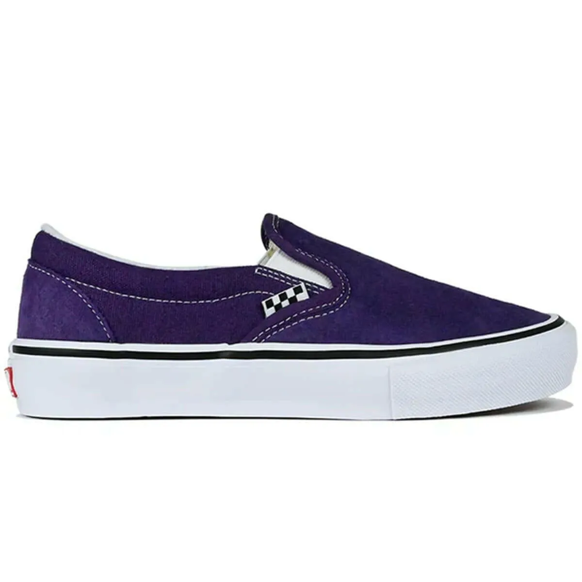 Vans - Skate Slip On Shoes Purple/Black Quick lacing Stylish Edge