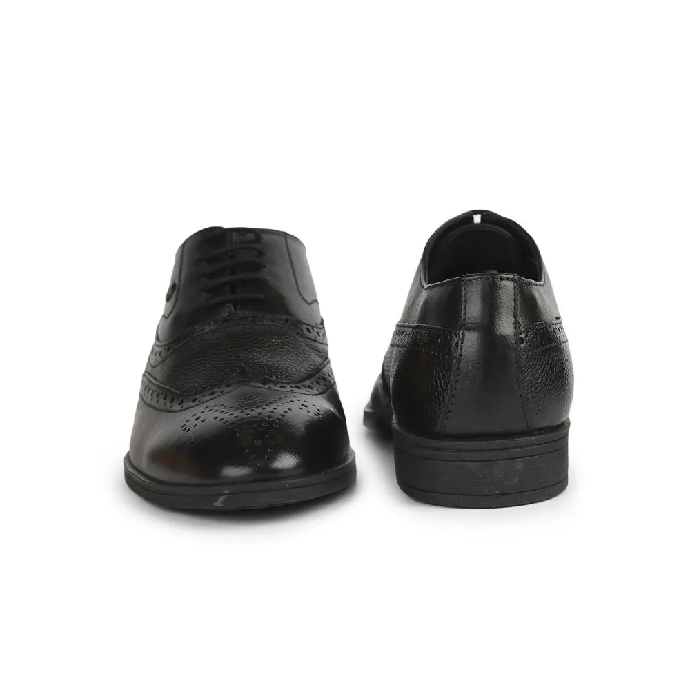 Effortless Style Healers Formal Black Lacing Brogue Shoes For Men AV-20 By Liberty