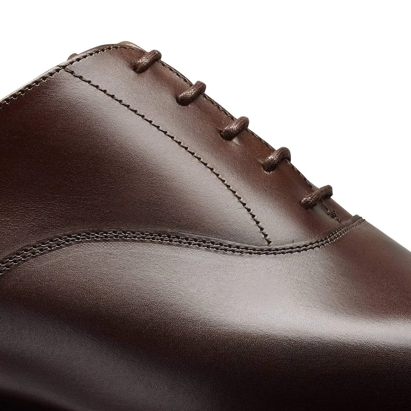 Street Fit Smart Walking Shoes Radstock Dark Brown Burnished Calf