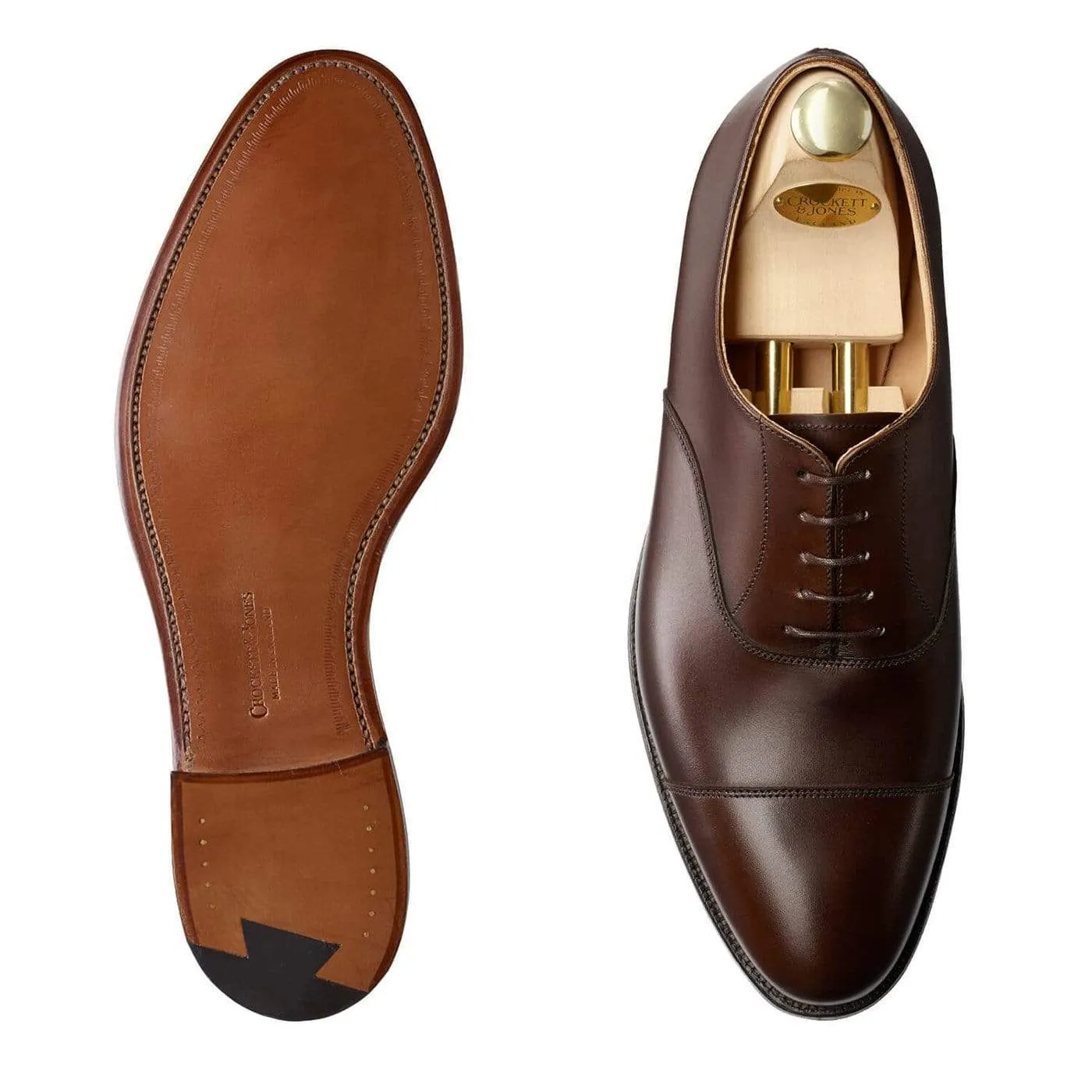 Radstock Dark Brown Burnished Calf Slip Resistant