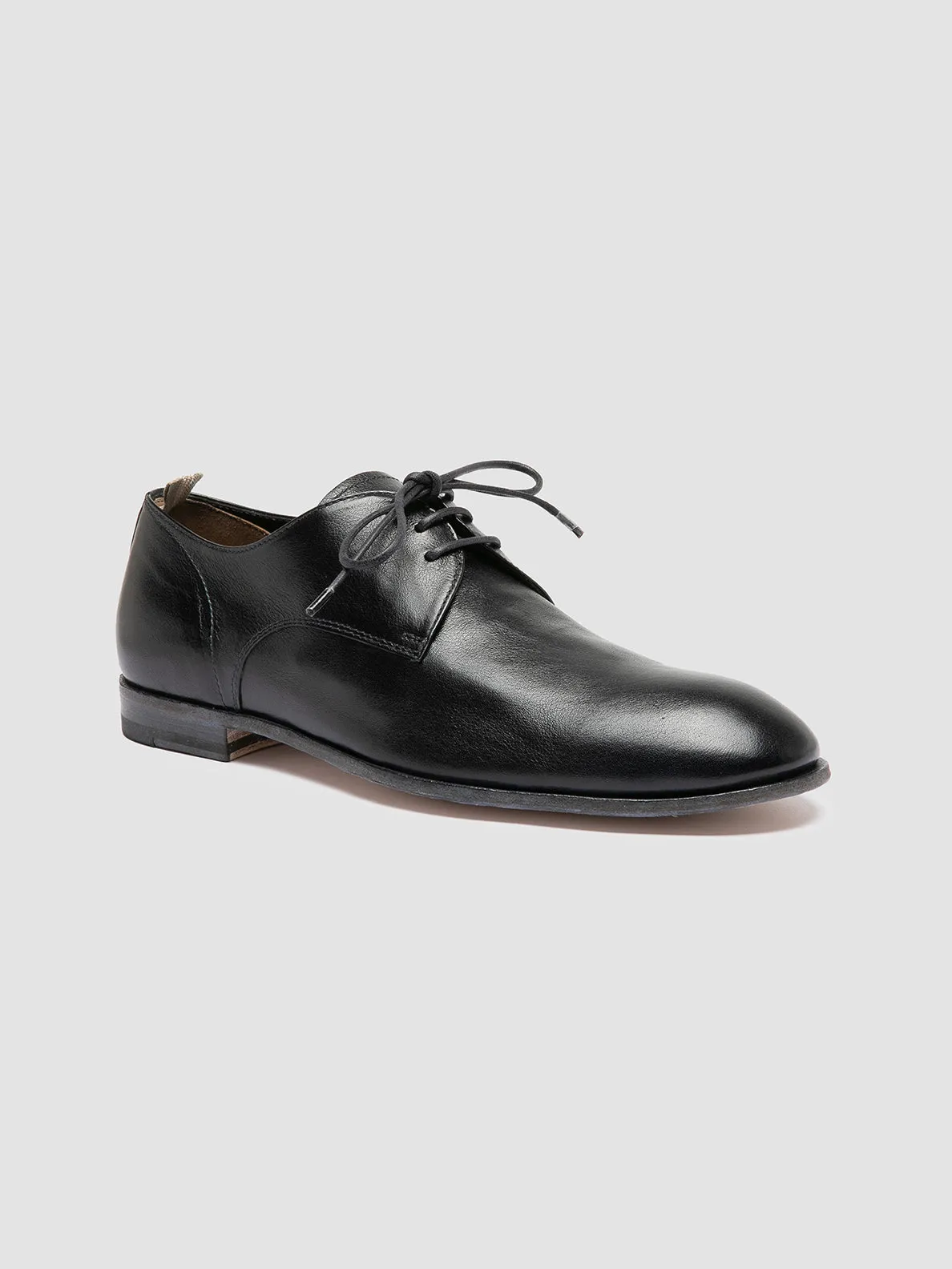 Durable Workday Wear SOLITUDE 002 - Navy Leather Derby Shoes