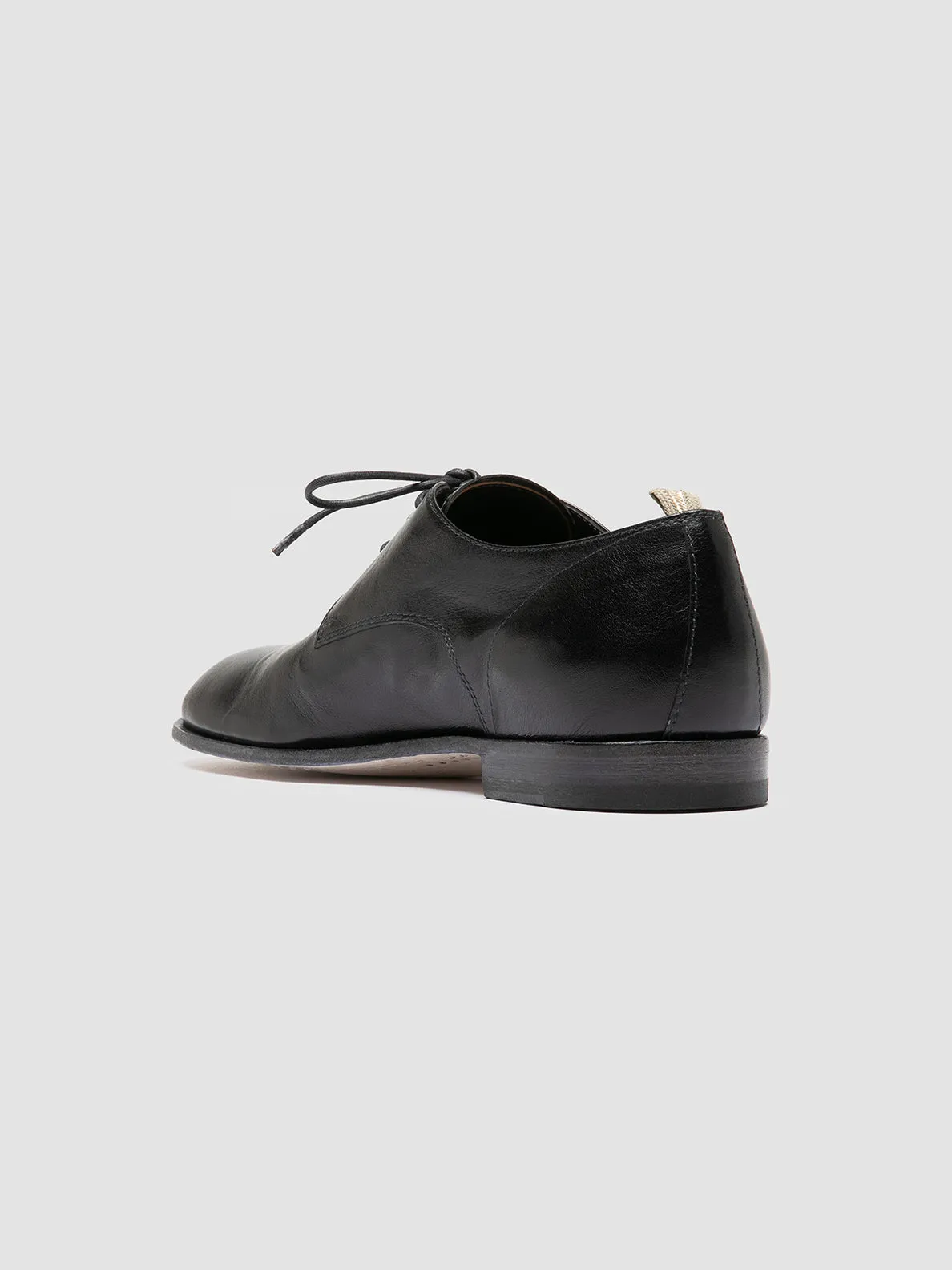 Smart Casual Look SOLITUDE 002 - Navy Leather Derby Shoes