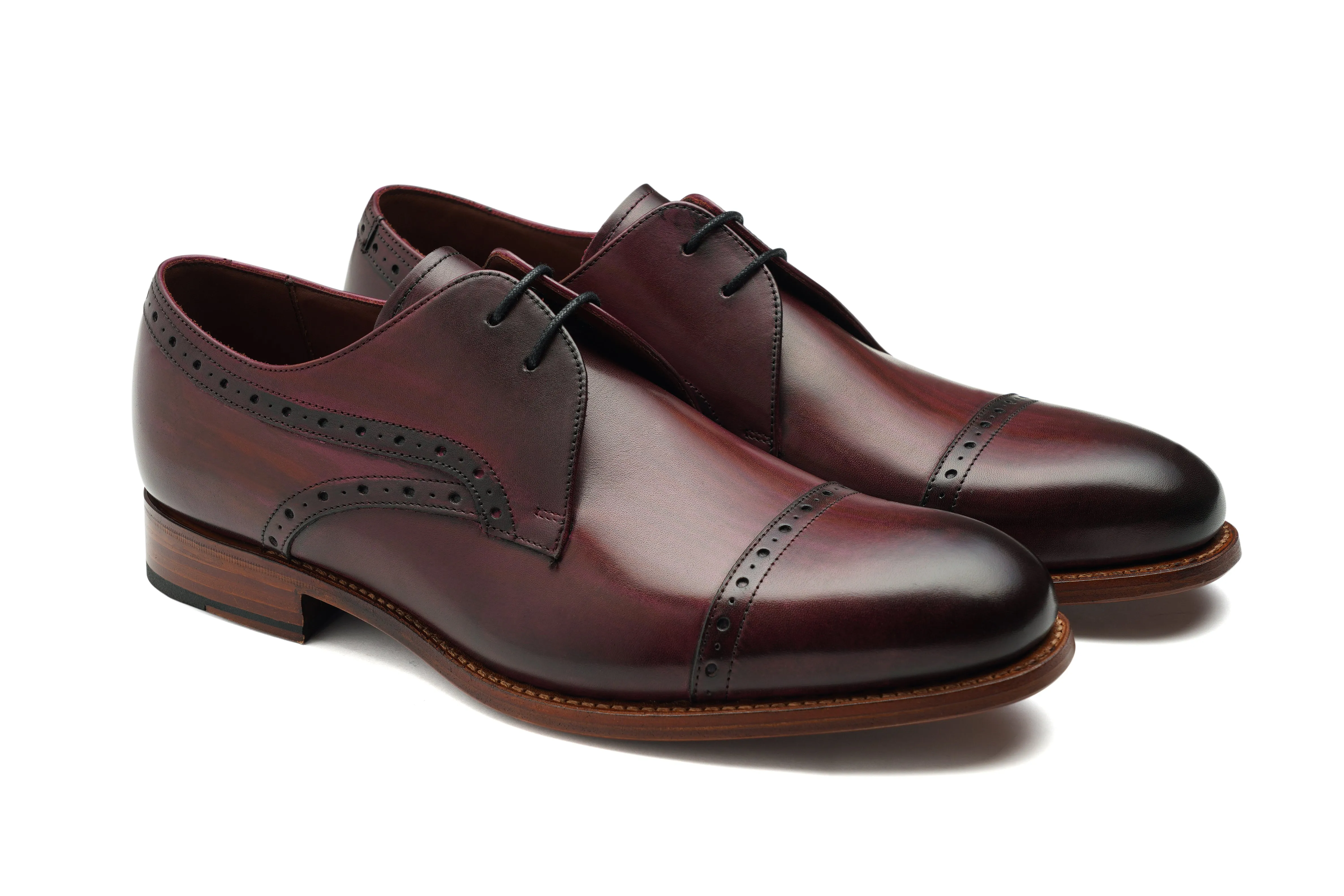 Ealing - Hand Brushed Burgundy Work Travel Smart Work