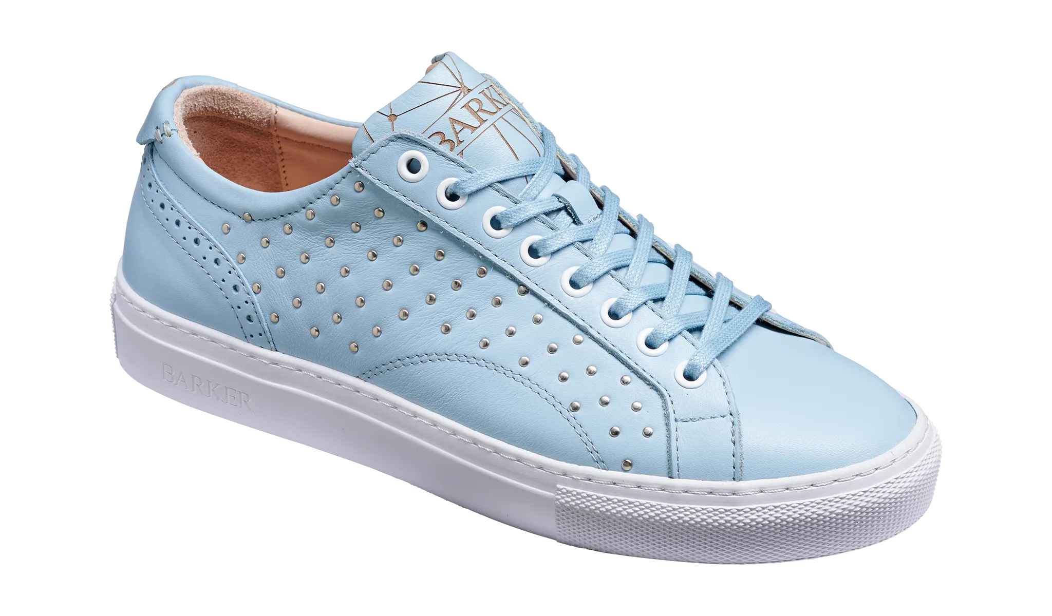 Isla - Pale Blue Calf / Studs Spring Vibe Smooth Sleek Finish