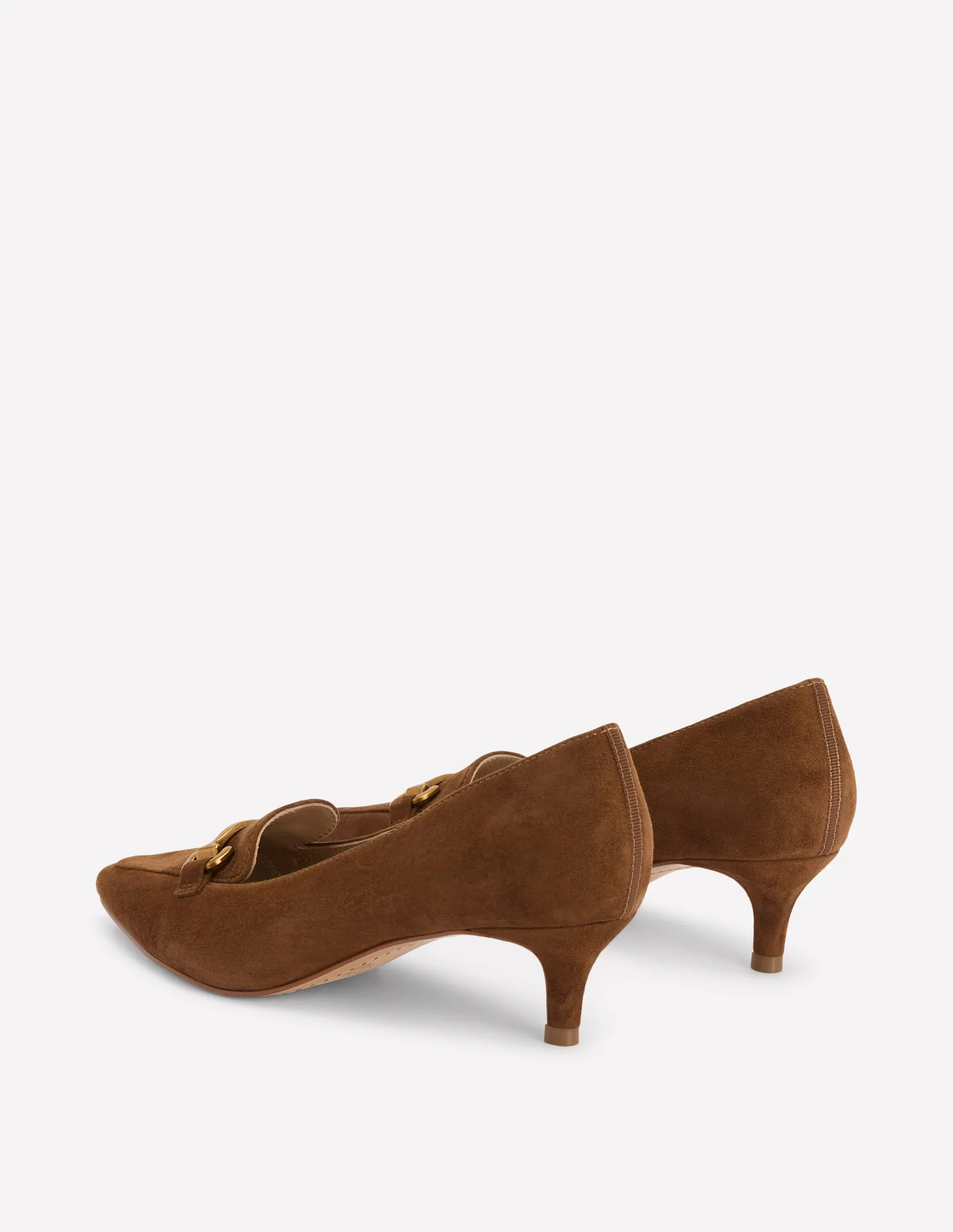 Step Even Harbor Walks Iris Heel Snaffle Point Loafer-Raw Umber