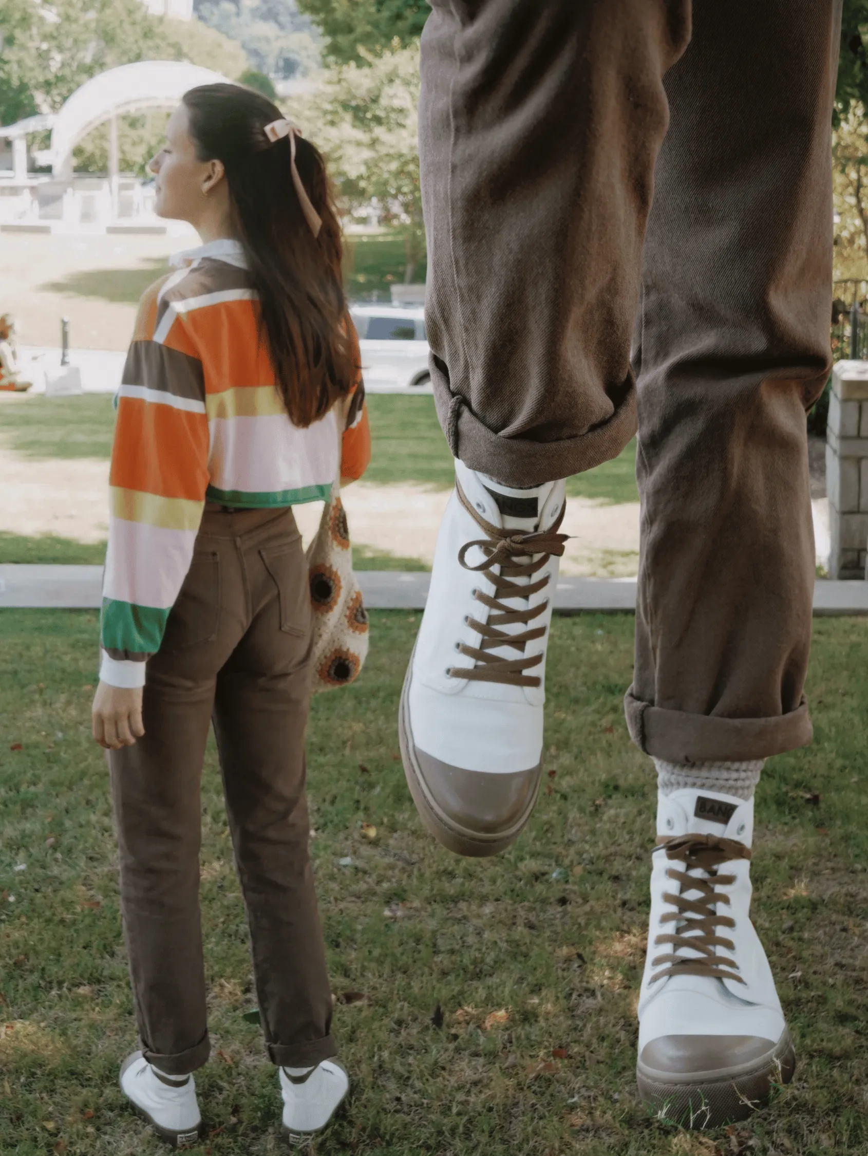 Leather   upper Foot Freedom Sunshine Platform High Top