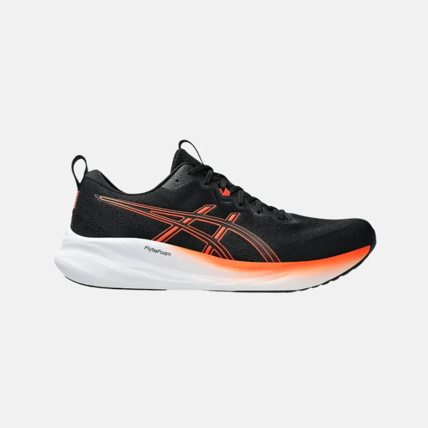 ASICS GEL-PULSE? 16 Men's Running Shoes - BLACK/NOVA ORANGE running in a zip line area shoes Suede Trim