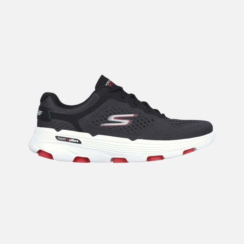 running in a cross - country meet shoes EnergyReturn Skechers Go Run 7.0 Men's Running Shoes -Charcoal/Black