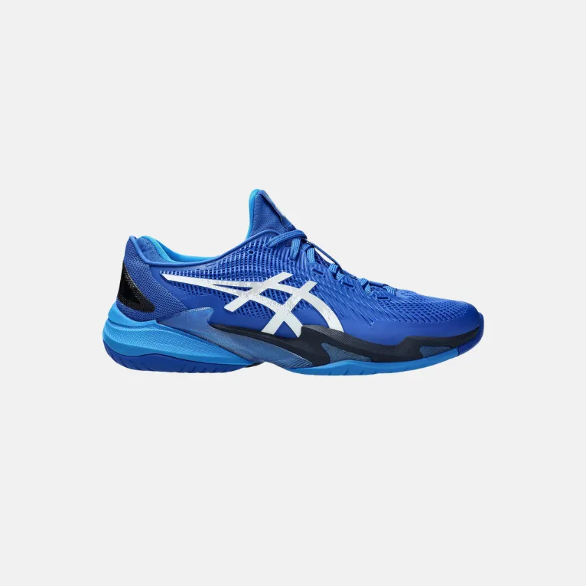 Ventilation Mesh ASICS COURT FF? 3 NOVAK Men's Tennis Shoes - Tuna Blue/Pure Silver