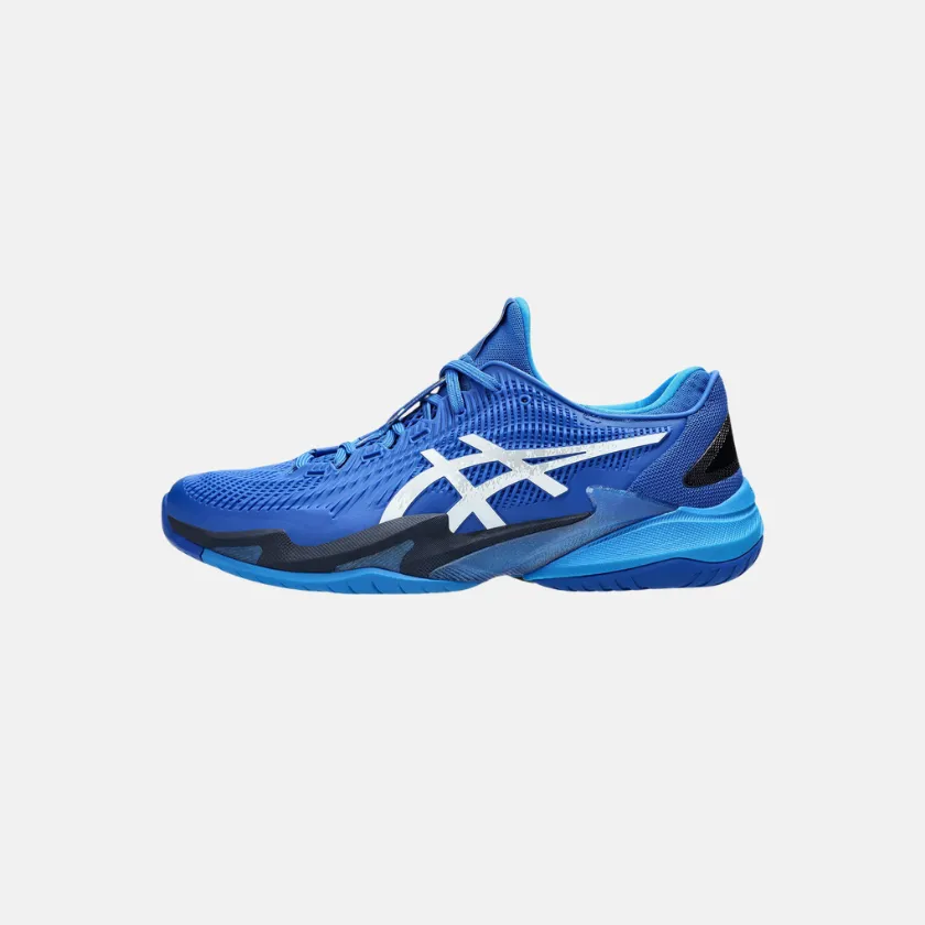 ASICS COURT FF? 3 NOVAK Men's Tennis Shoes - Tuna Blue/Pure Silver Adaptive Fit Shock Absorbing