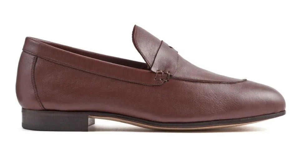 LOAFER UNLINED WITH PENNY STRAP CALF LEATHER Simple Slip-on Design