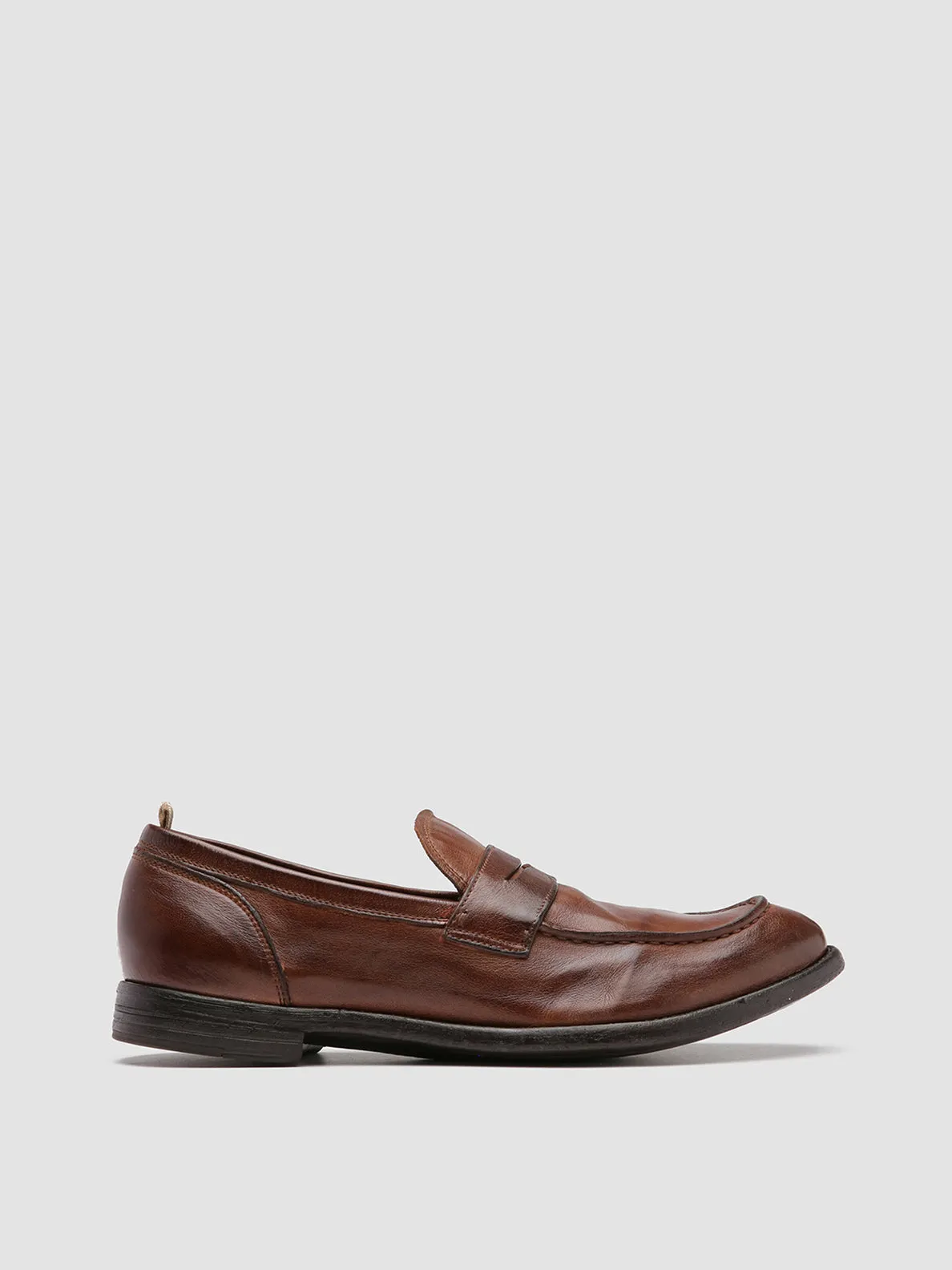 ARC 509 - Brown Leather Penny Loafers Foot Soft Light Padding