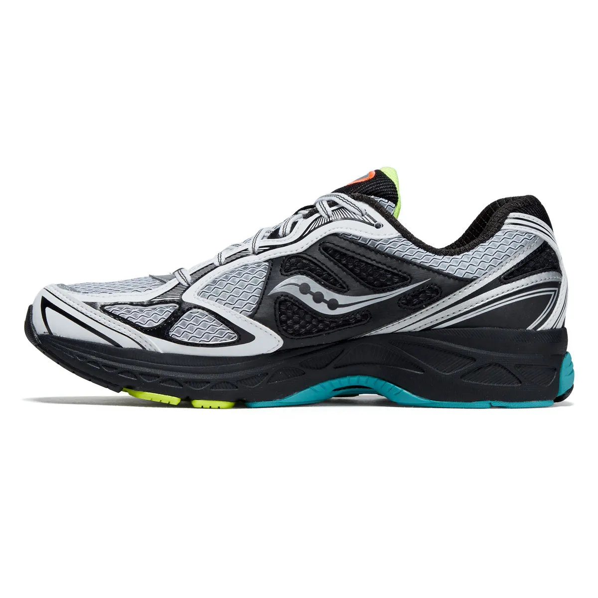 Easy Use Round Toe Saucony Progrid Guide 7 Shoes - White/Teal