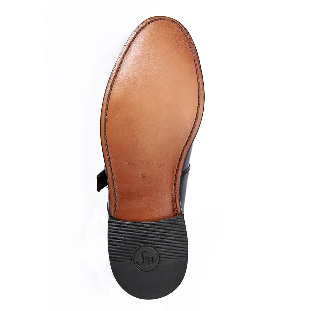 Premium Build First Look Monk Shoe - Black