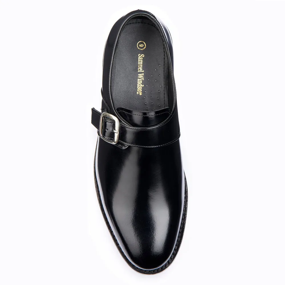 Monk Shoe - Black Italian Line