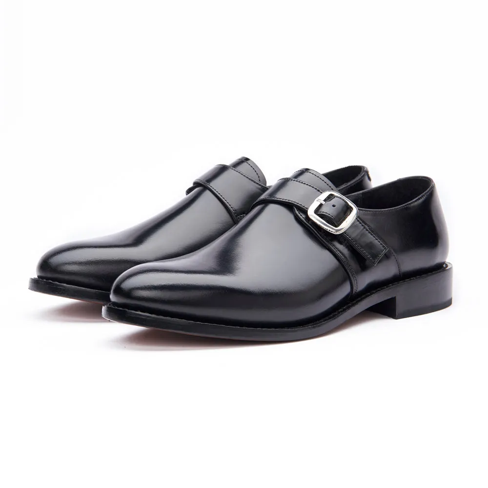 Monk Shoe - Black Moisture wicking Classic Style