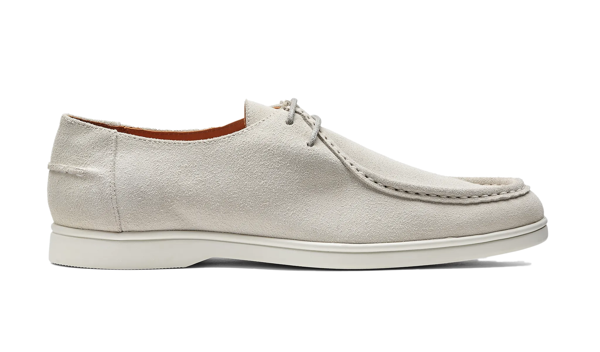 Vigo - White Suede White Sole Breathable Step Comfort